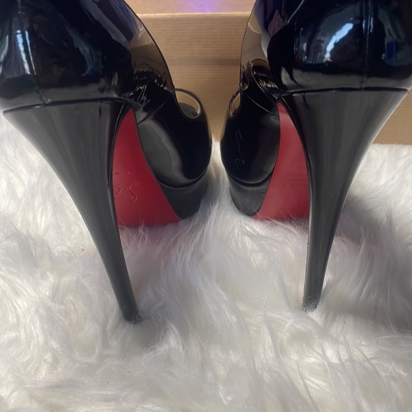 Christian Louboutin Black Patent Pumps - Picture 11 of 16